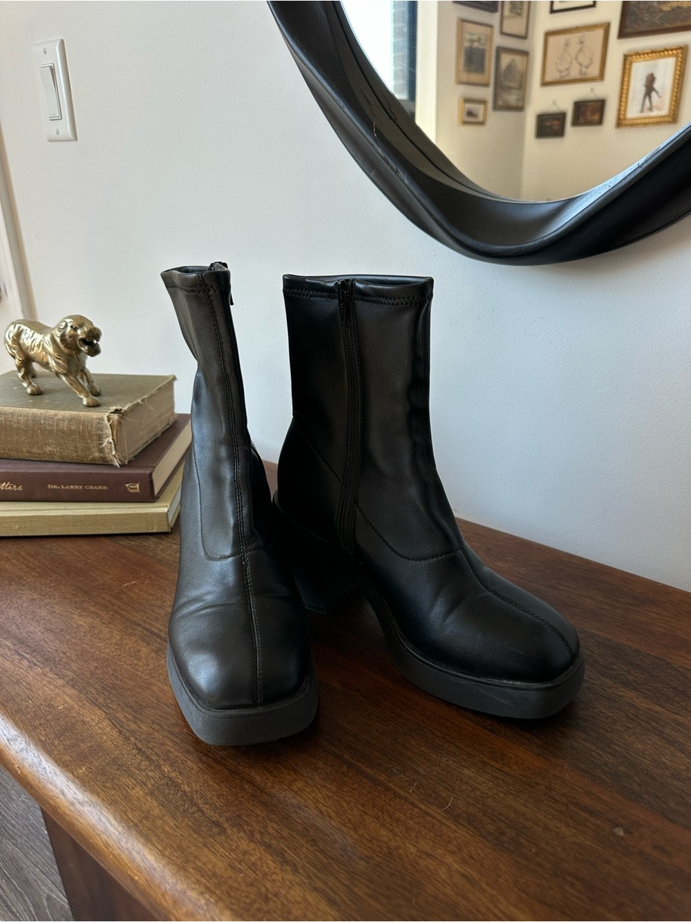 Target Black Platform Boots for Women
